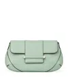 Jimmy Choo Mini Bar Chain Wallet In Green
