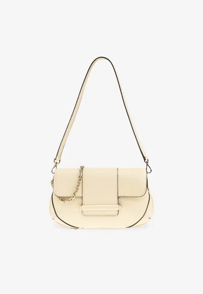 Jimmy Choo Mini Bar Shoulder Bag In Biker Leather In Blue