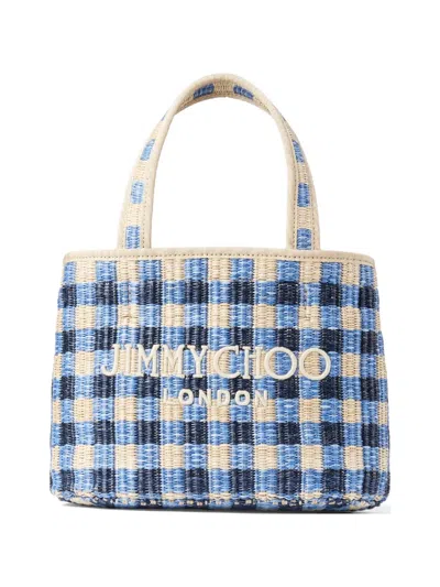 Jimmy Choo Embroidered Raffia Mini Beach Handbag Marmixecr Borse A Mano In Multi