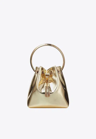 JIMMY CHOO MINI BON BON MIRROR TOP HANDLE BAG