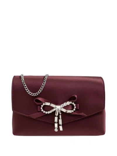 Jimmy Choo Mini Bow-detail Shoulder Bag In Red