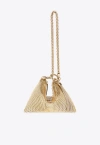 Jimmy Choo Mini Callie Metallic Shoulder Bag In Gold