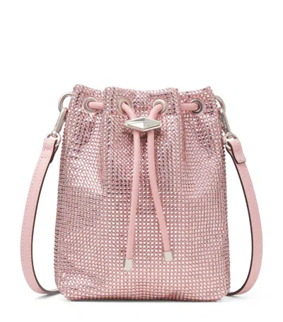 Jimmy Choo Mini Cinch Bucket Bag In Pink