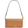 Jimmy Choo Mini Diamond Leather Shoulder Bag In Biscuit/gold