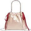 Jimmy Choo Mini Drawstring Top Handle Bag In Multi