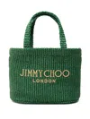 Jimmy Choo Mini Logo Tote Bag In Green