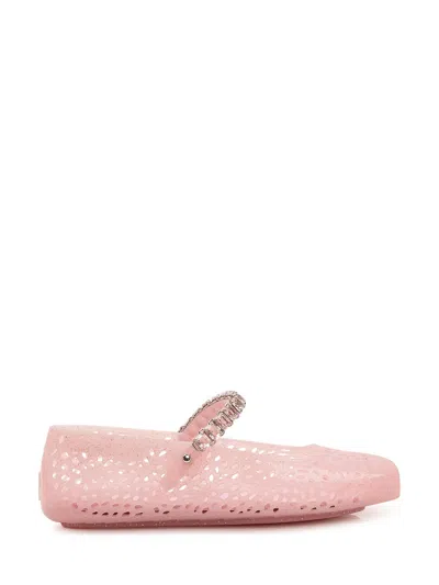 Jimmy Choo Mini The Jelyn Sandals In Cotton Candy/silver Mix