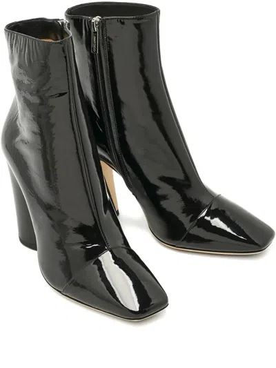 Pre-owned Jimmy Choo Mirren Block-heel Ankle Boot In Black