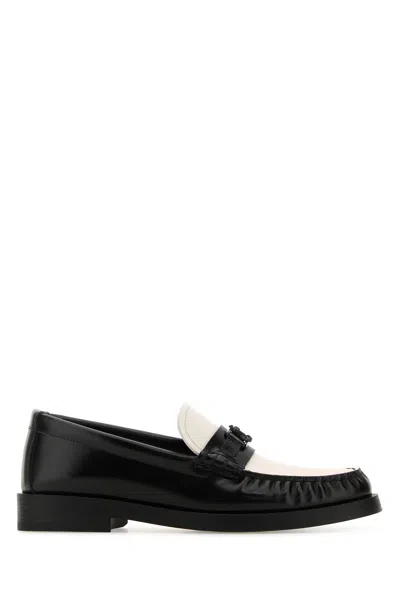 JIMMY CHOO MOCASSINI ADDIE IN PELLE BICOLOR DONNA