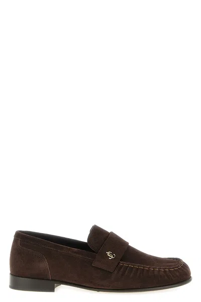 Jimmy Choo Mocassino 'ellis' In Marrone