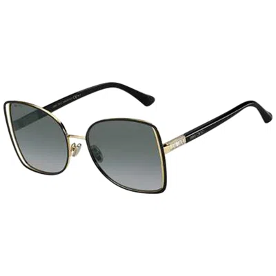 Jimmy Choo Bicolor Metal Sunglasses In Gold