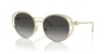 Jimmy Choo Jc 4003hb Women's Sunglasses - 53mm, Gold Frame With Grey Gradient Lenses