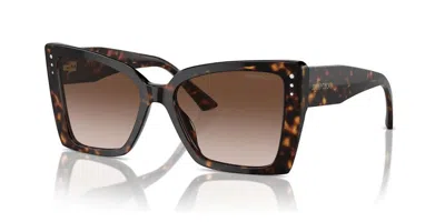 Jimmy Choo Womens Black Jc5012 Square-frame Tortoiseshell Acetate Sunglasses In Multi