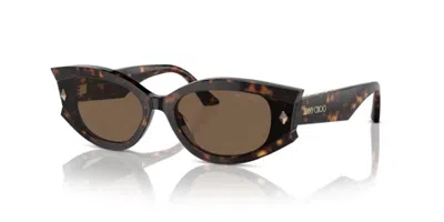 Jimmy Choo Skylar Sunglasses In Brown