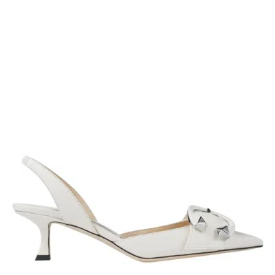 Jimmy Choo Moni 50 Nappa Slingback Pumps In Neutral