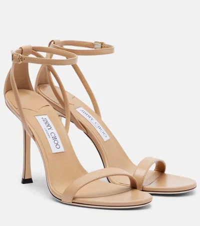 Jimmy Choo Jenn 100 Leather Sandal In Multi