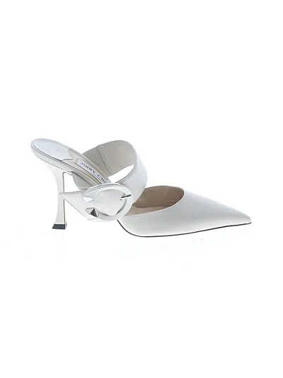 Pre-owned Jimmy Choo Mule/clog In White