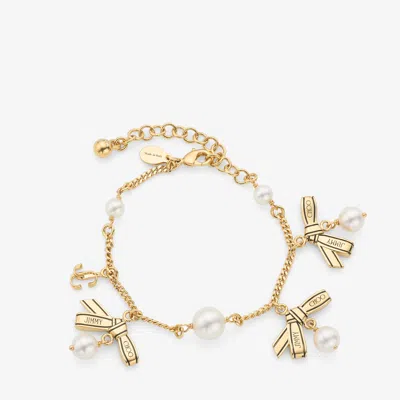 Jimmy Choo Multi Charm Ribbon Bracelet