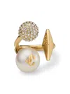 Jimmy Choo Multi-charm Ring In Gold