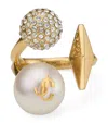 Jimmy Choo Multi-charm Ring In Gold