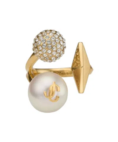 Jimmy Choo Multi-charm Ring In Gold