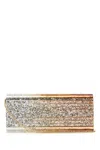 Jimmy Choo Sweetie Glitter Clutch Bag In Orange