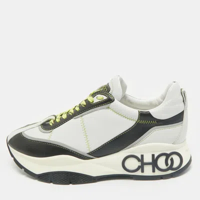 Pre-owned Jimmy Choo Multicolor Leather Raine Sneakers Size 39