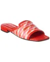 Jimmy Choo Nako Logo Flat Slide Sandals In Orange