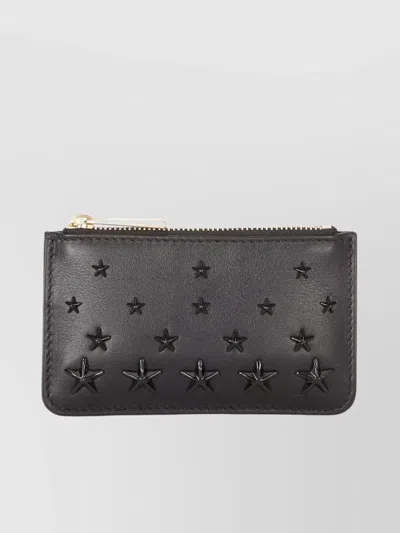Jimmy Choo Nancy Leather Purse Star Embellishments