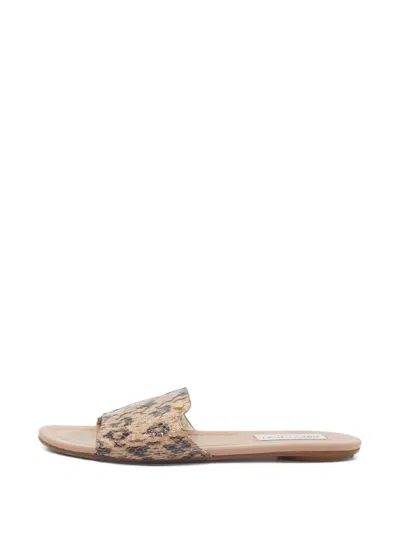 Pre-owned Jimmy Choo Nanda Snake-effect Sandals In Neutrals
