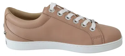 Jimmy Choo Nappa Leather Women's Sneakers In Pink
