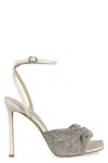 Jimmy Choo Rhinestone Square Toeline Stiletto Sandals