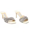 Jimmy Choo Naria 75 Crystal Mesh & Leather Mule (authentic Pre-loved)
