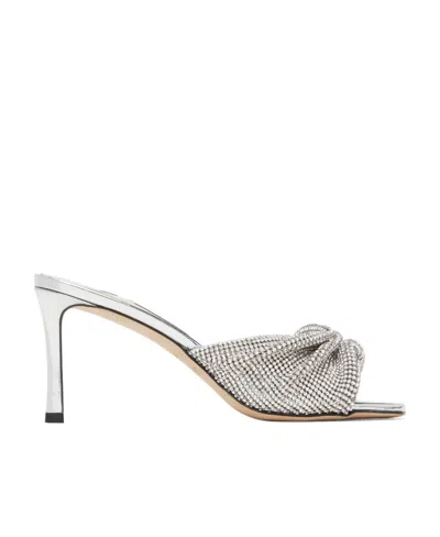 Jimmy Choo Naria 75 High-heeled Sandals In White