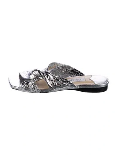 Pre-owned Jimmy Choo Narisa Leather Slides