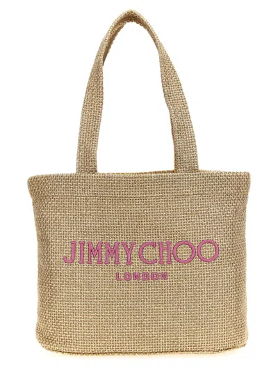 JIMMY CHOO NATURAL BEACH EAST-WEST TOTE