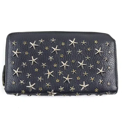 Pre-owned Jimmy Choo Navy Coin Purse/coin Case () In Blue
