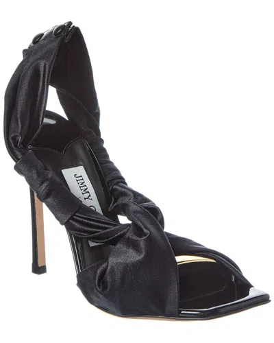 Jimmy Choo Neoma 110 Jersey & Leather Sandal In Multi