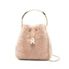Jimmy Choo Bon Bon Pearl-embellished Ring-handle Bag