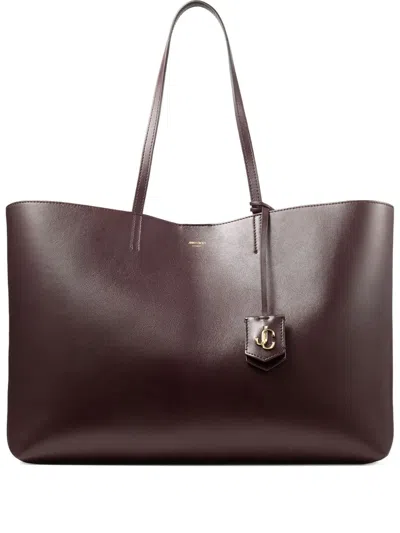 Jimmy Choo Nine2five East-west Tote Bag In Purple