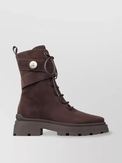 JIMMY CHOO NOEMI 45 ANKLE CHUNKY SOLE BOOTS