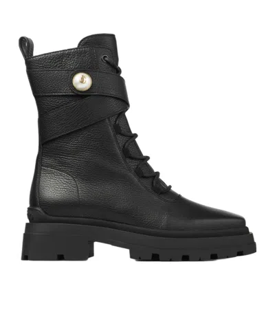 JIMMY CHOO JIMMY CHOO NOEMI 45 LACE-UP ANKLE BOOTS