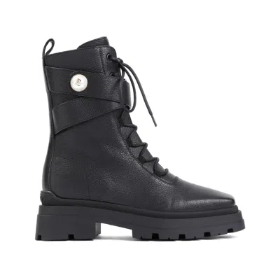 Jimmy Choo Black Noemi 45 Leather Boots