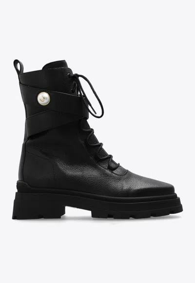 Jimmy Choo Noemi 45 Leather Ankle Boots