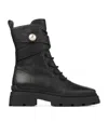 Jimmy Choo Womens Black Noemi 45 Logo-embellished Grained-leather Heeled Ankle Boots In Black