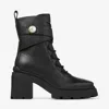Jimmy Choo Noemi 80 Leather Biker Boots In Black