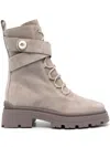 Jimmy Choo Noemi 45 Suede Combat Boots In Neutrals
