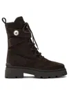 Jimmy Choo Dark Brown Noemi Combat Boots In Brown