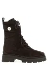 Jimmy Choo Dark Brown Noemi Combat Boots In Brown