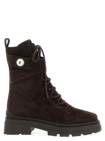 Jimmy Choo Noemi' Combat Boots In Brown